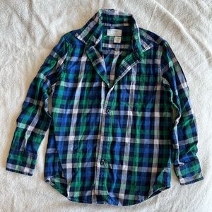 Crewcuts flannel button down size 8
